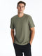 Crew Neck Short Sleeve Men's Textured T-Shirt